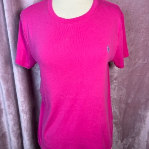 Ralph Lauren Lauren Bundle (3) Womens Red Pink Shirts And Blue Polo Size XL - Picture 9 of 11